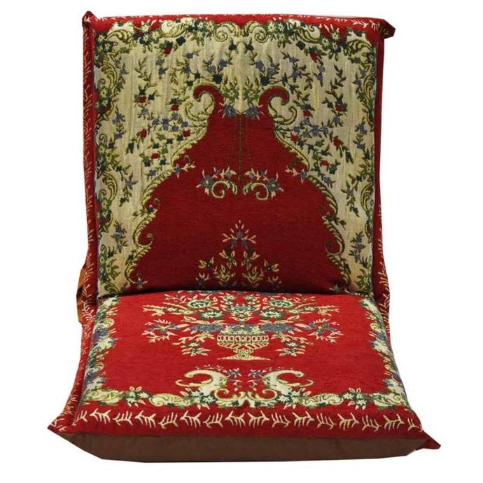 Promo SOLEIL - Kursi Lantai Lipat Motif - Merah silahkan order