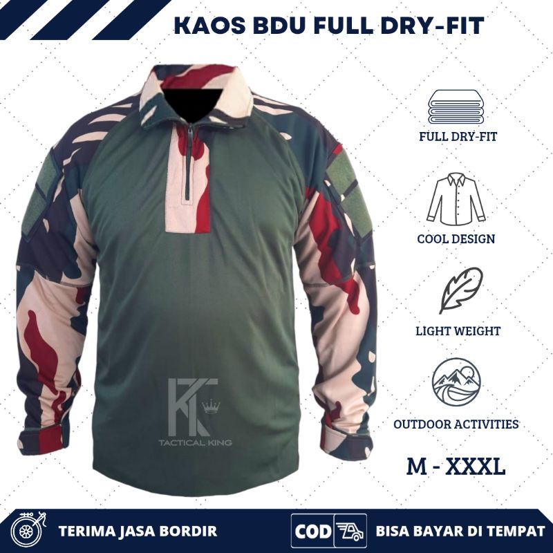 kaos BDU tactical dryfit/kaos tactical BDU/kaos loreng army