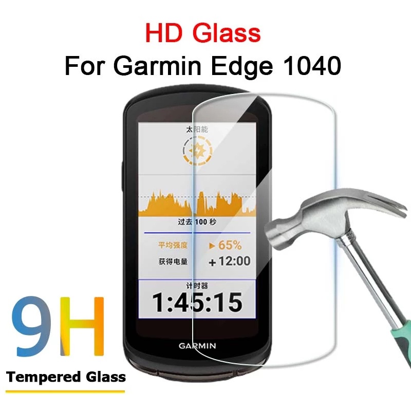 Pelindung Layar Tempered Glass 2.5D HD Anti Gores Untuk Garmin Edge 1040 GPS Stopwatch