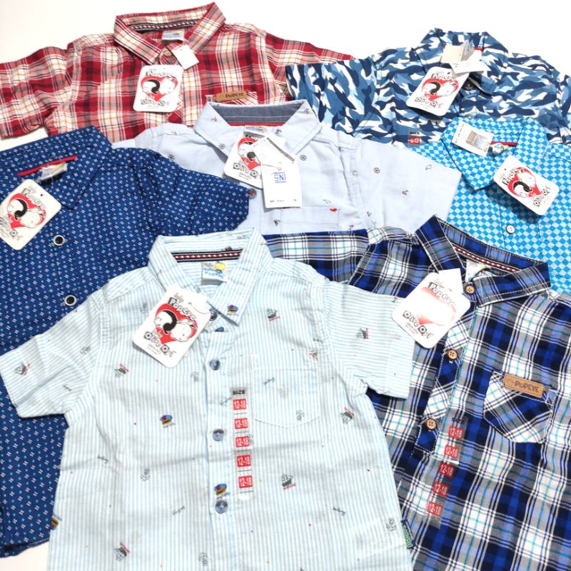 Kemeja dan Setelan Anak Laki-Laki Branded Size 1-11 Tahun