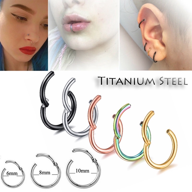 Anting ring mutlifungsi / antin ring telinga hidung bibir stainles stell anti luntur