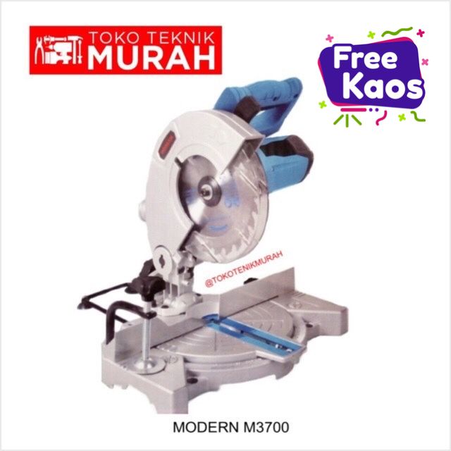 Modern M3700B / M 3700 / M-3700 Mesin Potong Alumunium / Kayu 190mm 7" M 3700 B