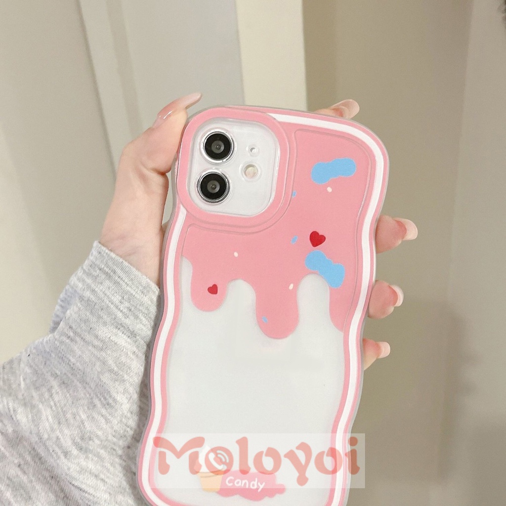 Casing Softcase TPU iPhone 11 14 12 13 Pro MAX 7 8 6 6s 14 Plus X XR XS MAX SE 2020 Aksen Macaron