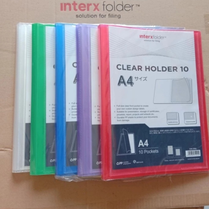 

Clear Holder A4 Isi 10 Lembar Merk Inter x Folder(1pcs)