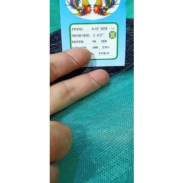 15 jaring burung hitam 2½ inch tinggi 3 meter jaring saja