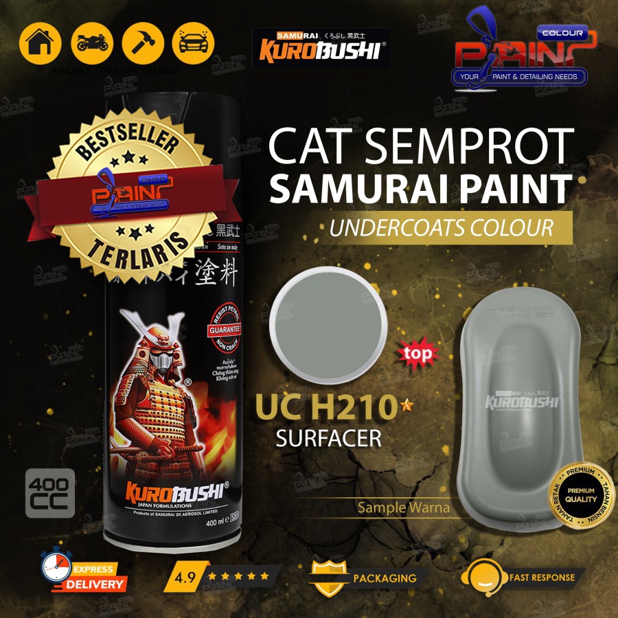 Samurai Paint UCH210* Surfacer/Epoxy Cat Dasar Cat Semprot/Pylox