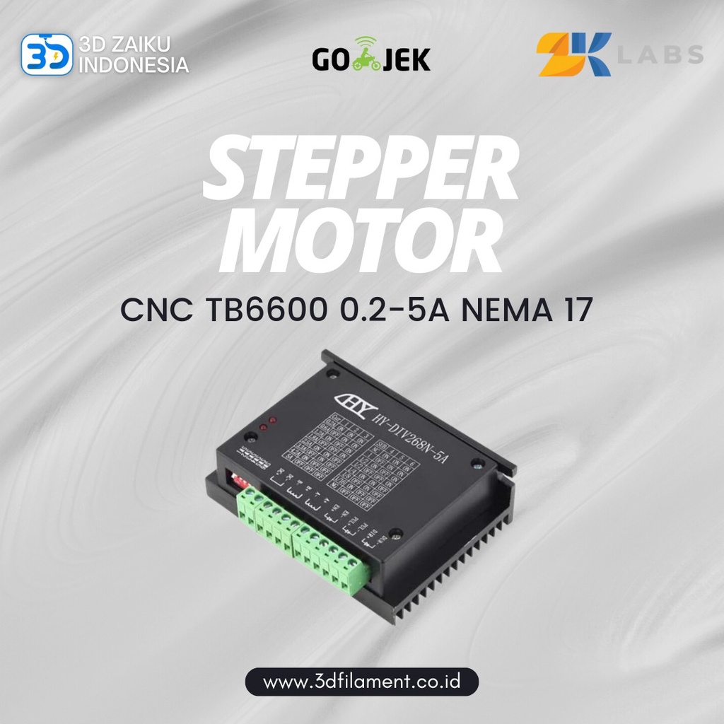 3D Reprap CNC TB6600 0.2-5A CNC Controller Sttepper Motor Driver Nema 17,