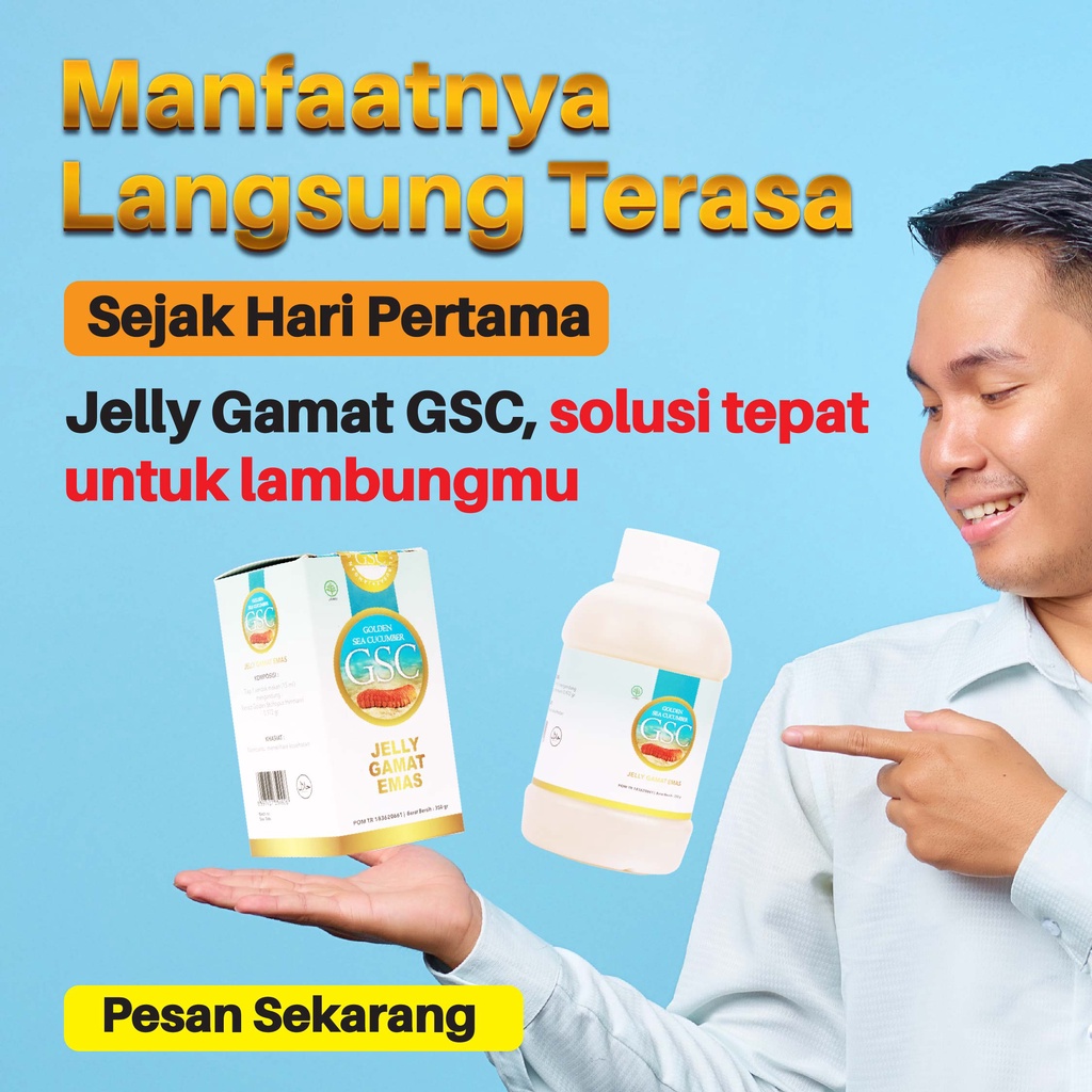 JELLY GAMAT GSC HERBAL SUPLEMEN HALAL SUDAH TERDAFTAR BPOM