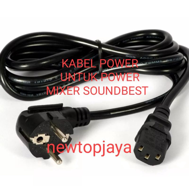 KABEL POWER UNTUK POWER MIXER SOUNDBEST, JS4D, JS6D, JS8D