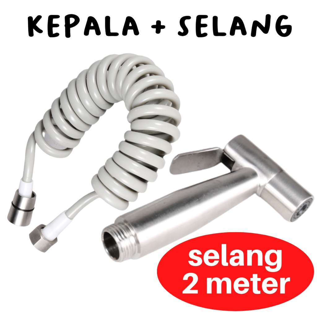 Jet Shower Kloset komplit Toilet Closet Wasser stainless steel (PILIH VARIASI)