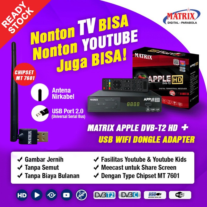 set top box tv digital matrix Set Top Box Tv Digital DVB T2 HD EWS / alat tv digital set top box / s