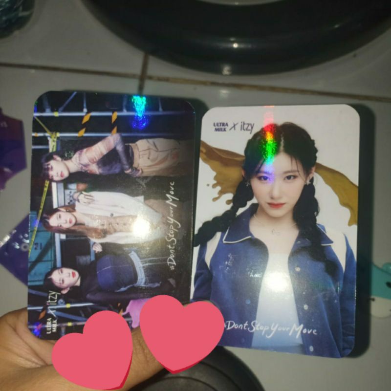 photocard itzy ultra milk