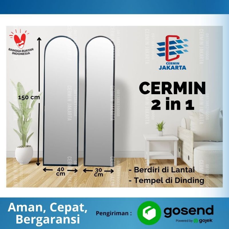 cermin oval full body