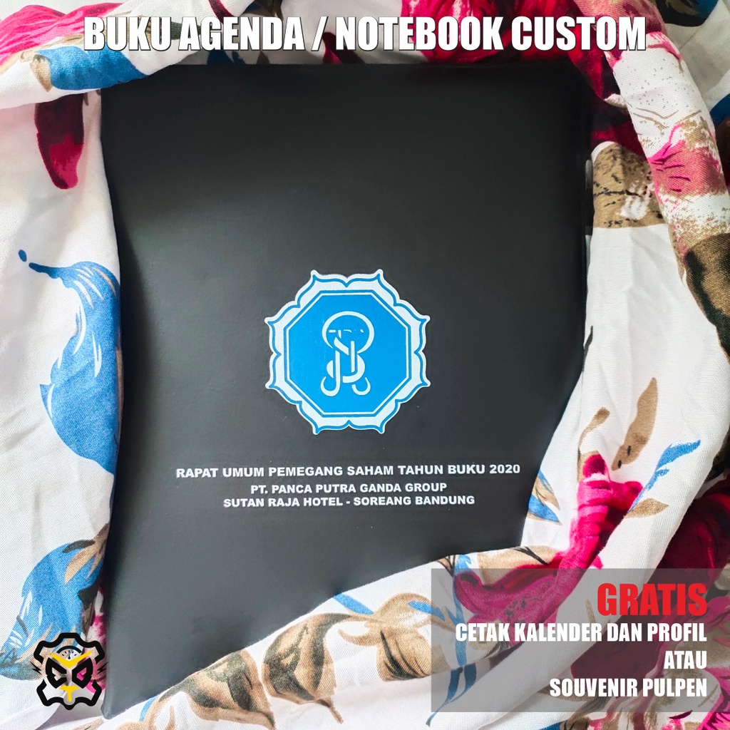 

Cetak Notebook custom kulit imitasi A5 bunus cetak isi