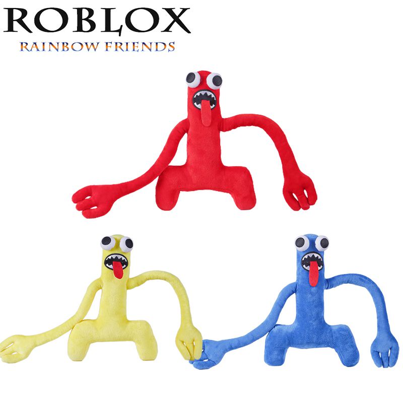 Roblox Rainbow Friends Plush Toy Boneka Stuffed Lembut Dan Teliti Kerajinan Tangan Untuk Anak-Anak