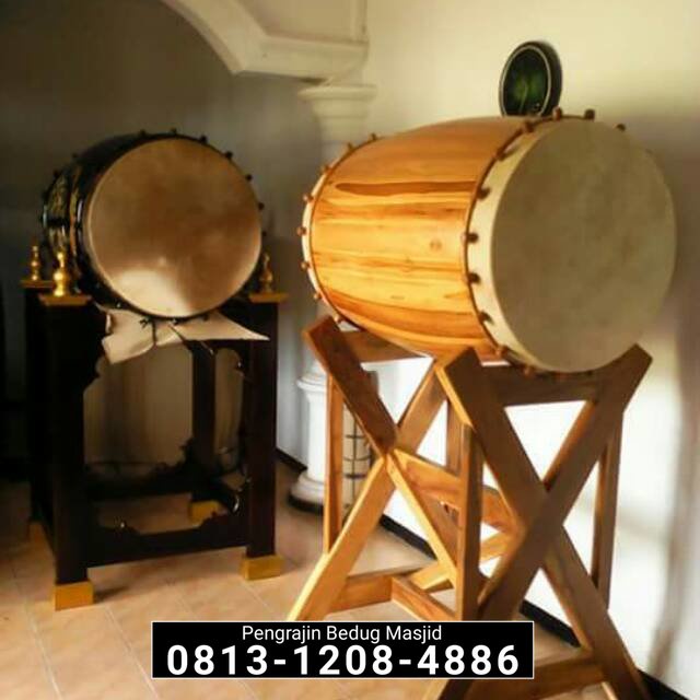 ( Bayar Setelah Besug Sampai Lokasi Anda ) Bedug Masjid Besar Beduk Masjid Kayu Jati Kulit Sapi Kuli