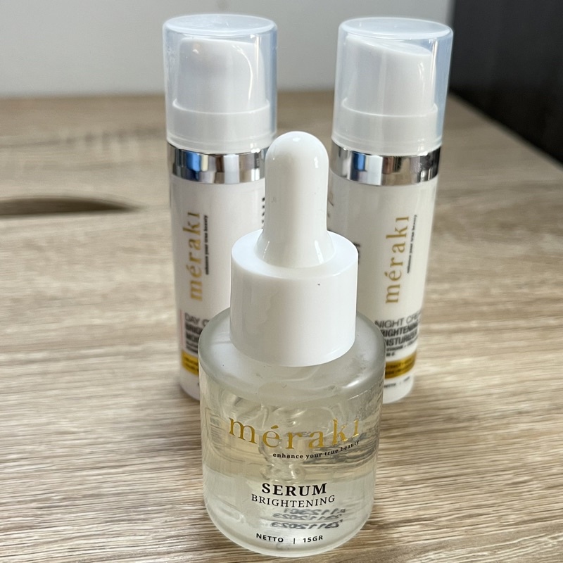 preloved paket mencerahkan meraki skincare