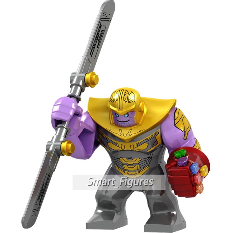 Marvel Mainan Action Figure Mini Model Thanos Infinity Gauntlet Iron Man Untuk Koleksi