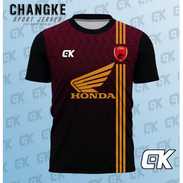 KAOS FUTSAL PSM MAKASAR.BAJU BOLA PRINTING.JERSEY PSM MAKASAR