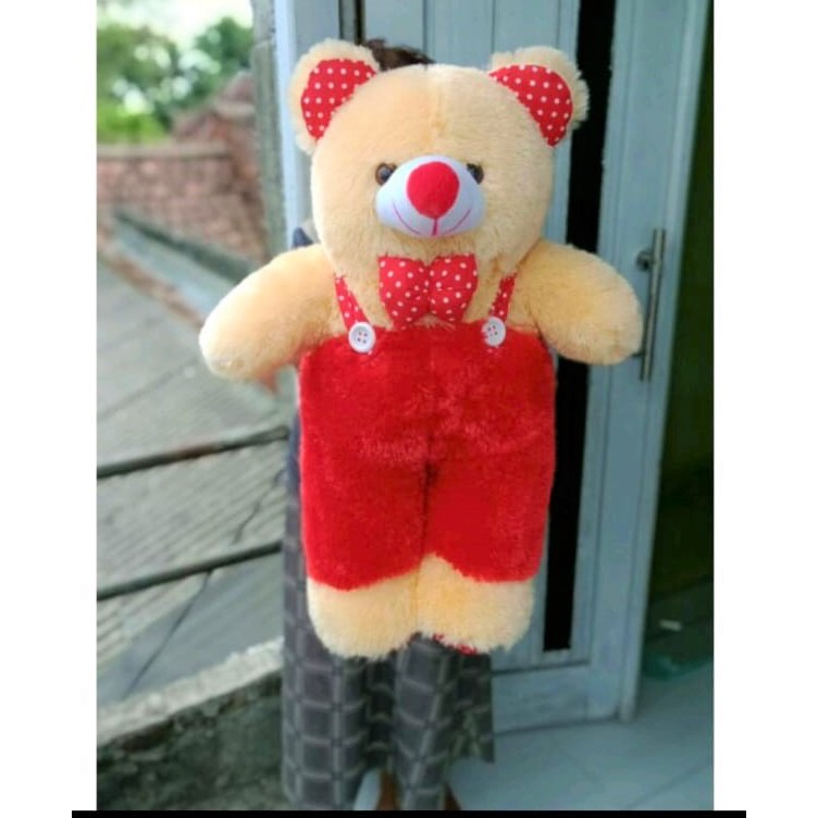 Boneka beruang rompi premium teddy bear rompi jojon