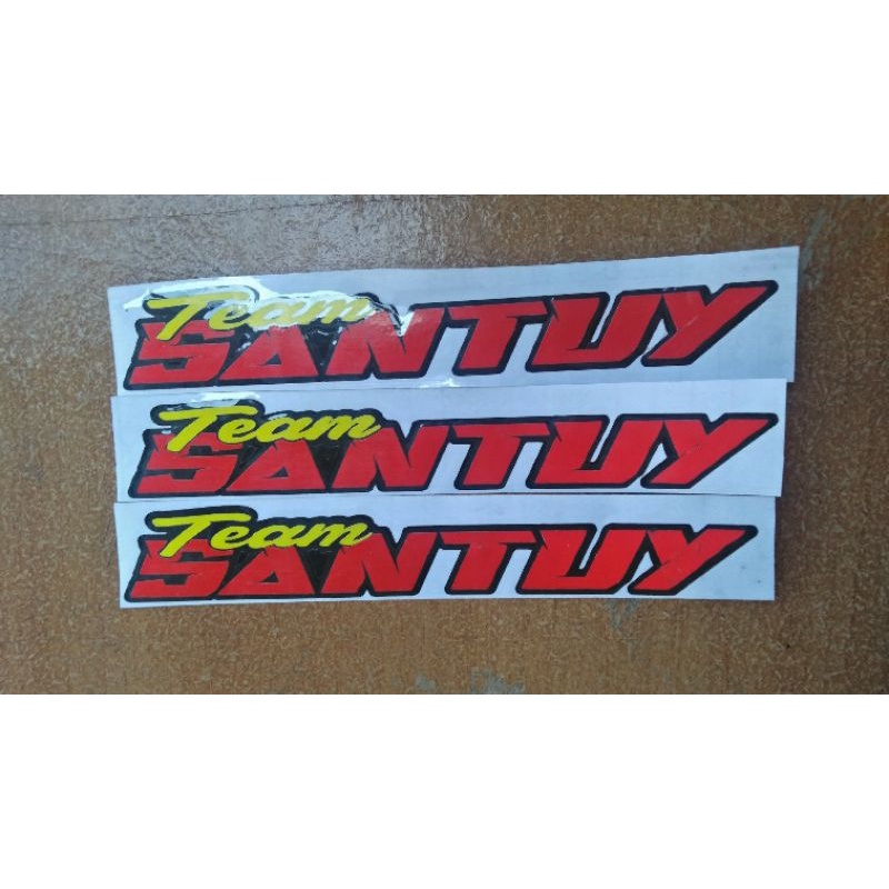 stiker team santuy