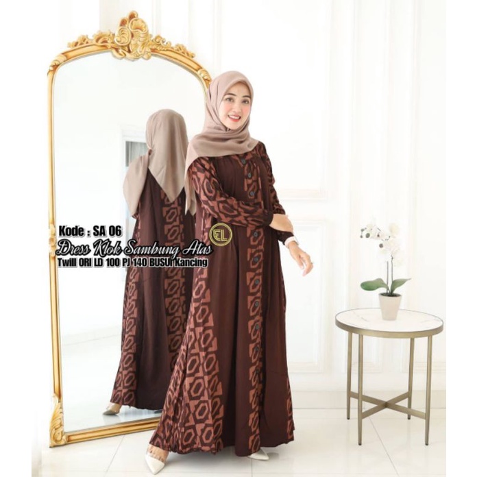 gamis elzhaf SA 06 twill ori semarang