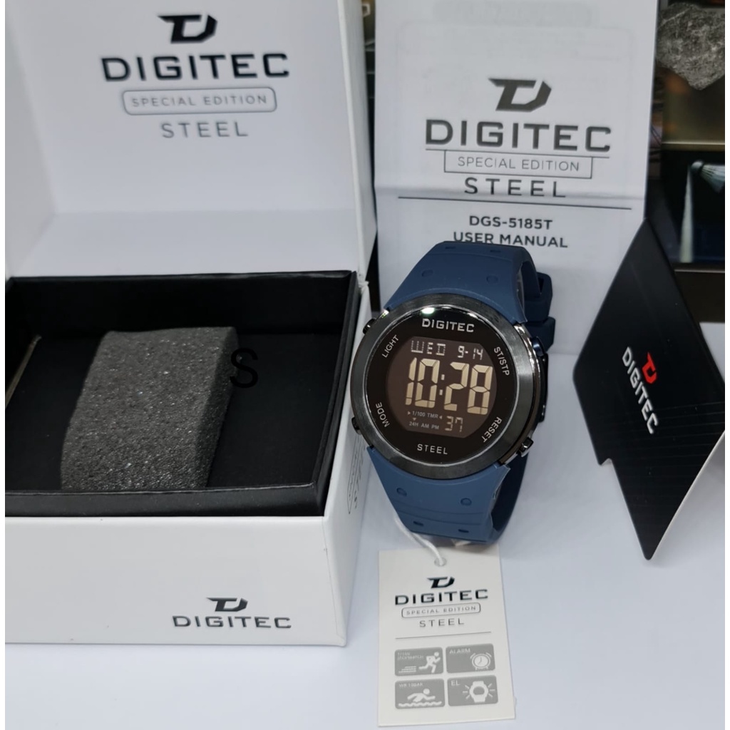 Jam Tangan DIGITEC DG 5185 / DGS-5185T / DGS5185T / DG5185 / DGS 5185 Digitec STEEL Special Edition 