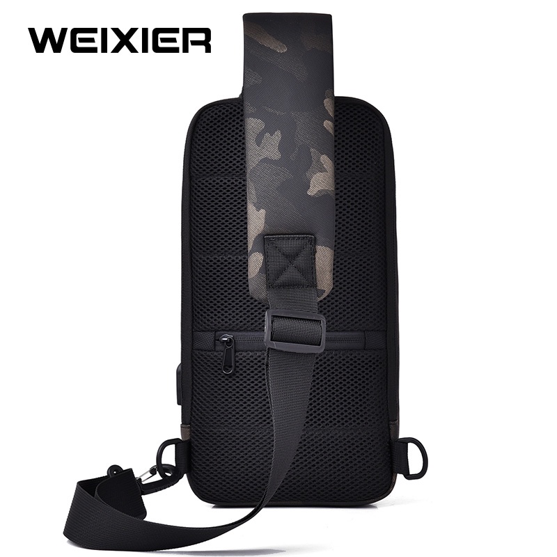 WEIXIER X311 Tas Selempang Pria Shoulder Bag USB Port Anti Maling WK-SBY