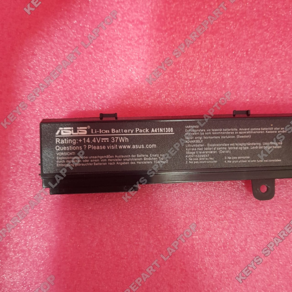 Baterai Battery Batre Laptop Asus X451CA X451C X451 A41N1308 D550 X551 X551C X551CA A31N1319 X451M X551M