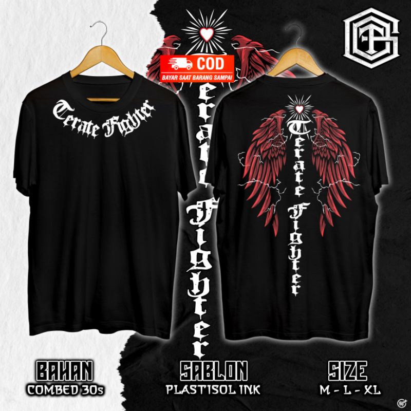 KAOS PSHT KAOS TERATE KEKINIAN TERATE FIGHTER KAOS SH TERATE FIGHTER DISTRO KAOS PRIA KAOS KEREN BIS