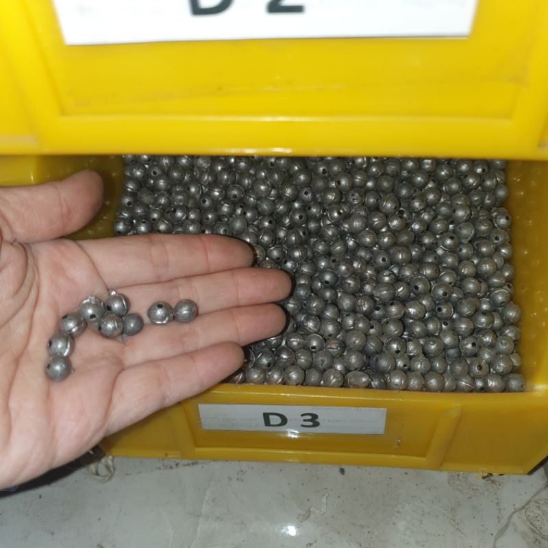 TIMAH TIPE D DIJUAL PERKILO  / TIMAH BULAT / BANDUL BULAT