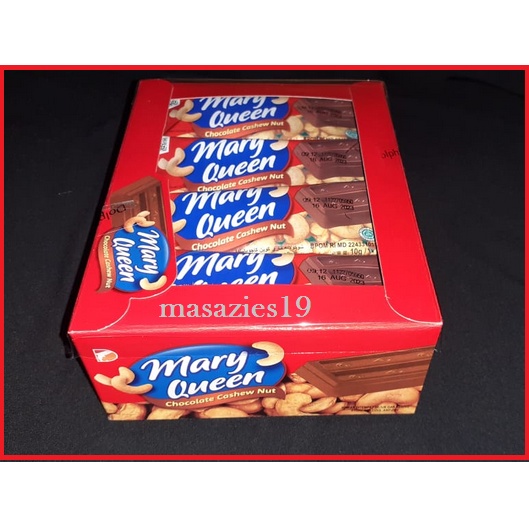 Mary queen coklat kacang mede 1000 an 1 box isi 24 pcs