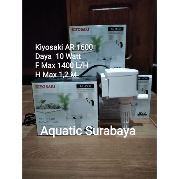 POMPA CELUP AQUARIUM POWER HEAD AQUARIUM KIYOSAKI AR-1600 OUTPUT 1400 L/H