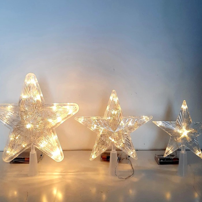 Top Bintang Pohon Natal Lampu LED Hiasan Natal Christmas Star Light Hiasan Natal Harga Grosir Termurah