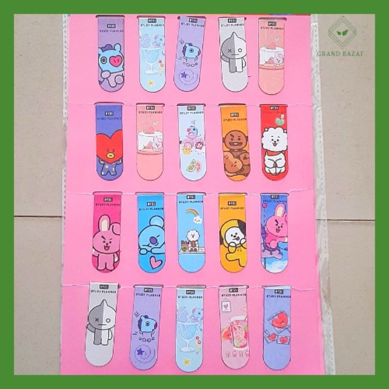 

BOOKMARK Pembatas Buku Disney BT21