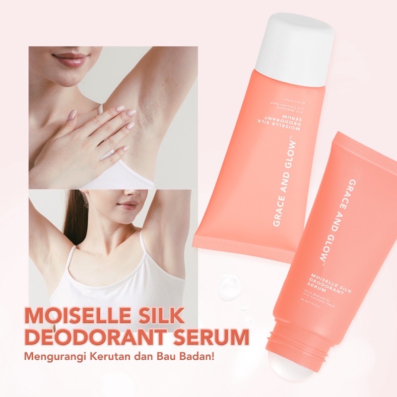 BPOM Grace and Glow Deodorant Roll On Serum 50ml | Deodorant Pencerah Ketiak Menghaluskan Ketiak Mengurangi Bekas Stretchmark