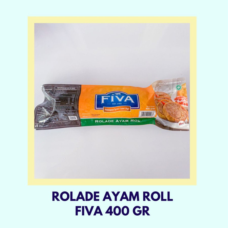 Rolade Ayam Gulung, 450 gr, produk Fiva