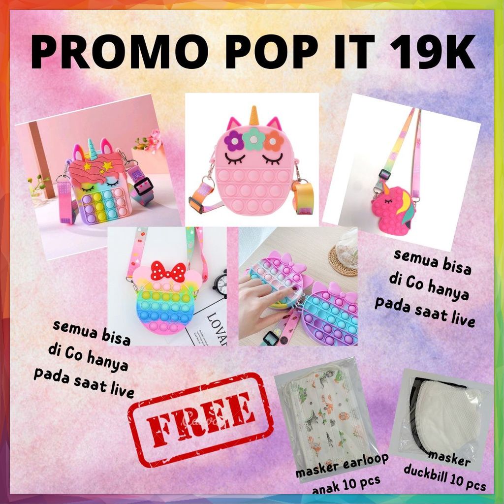 PROMO TAS POP IT (HANYA SAAT LIVE)