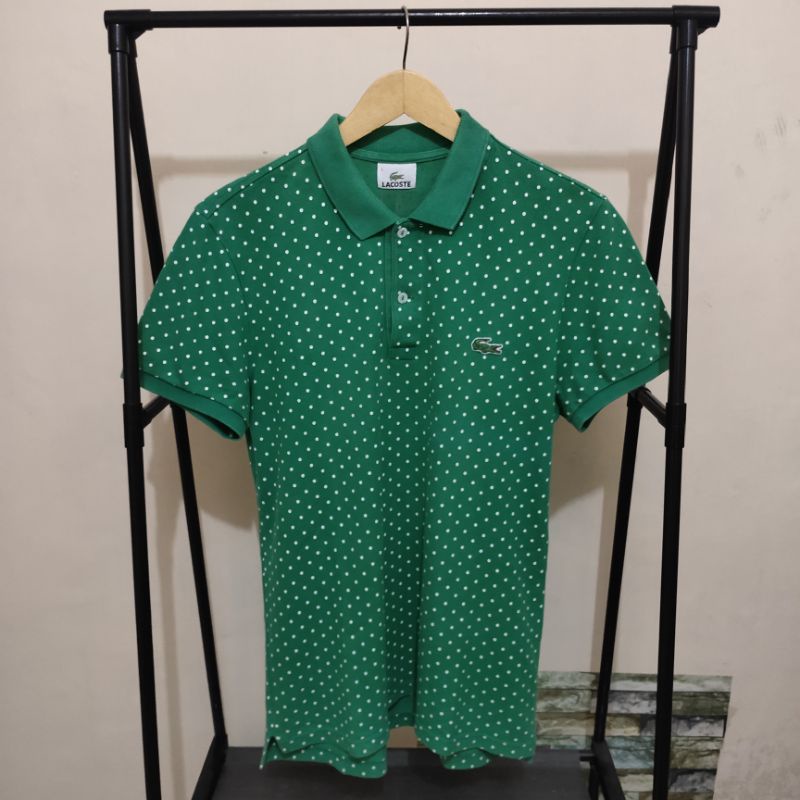 Polo Shirt Lacoste Polkadot Original Second Preloved