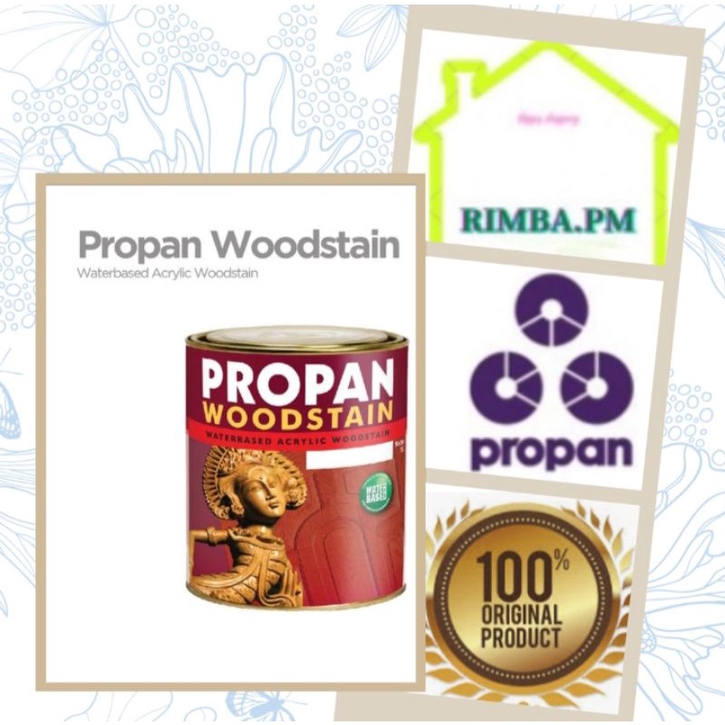 Propan PWS VC - 631 standar colour propan woodstain waterbased cat kayu plitur kayu propan