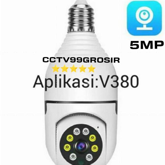 KAMERA CCTV WIFI BENTUK BOHLAM/ LAMPU V380