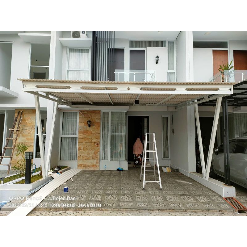 Kanopi baja ringan atap alderon rs roma