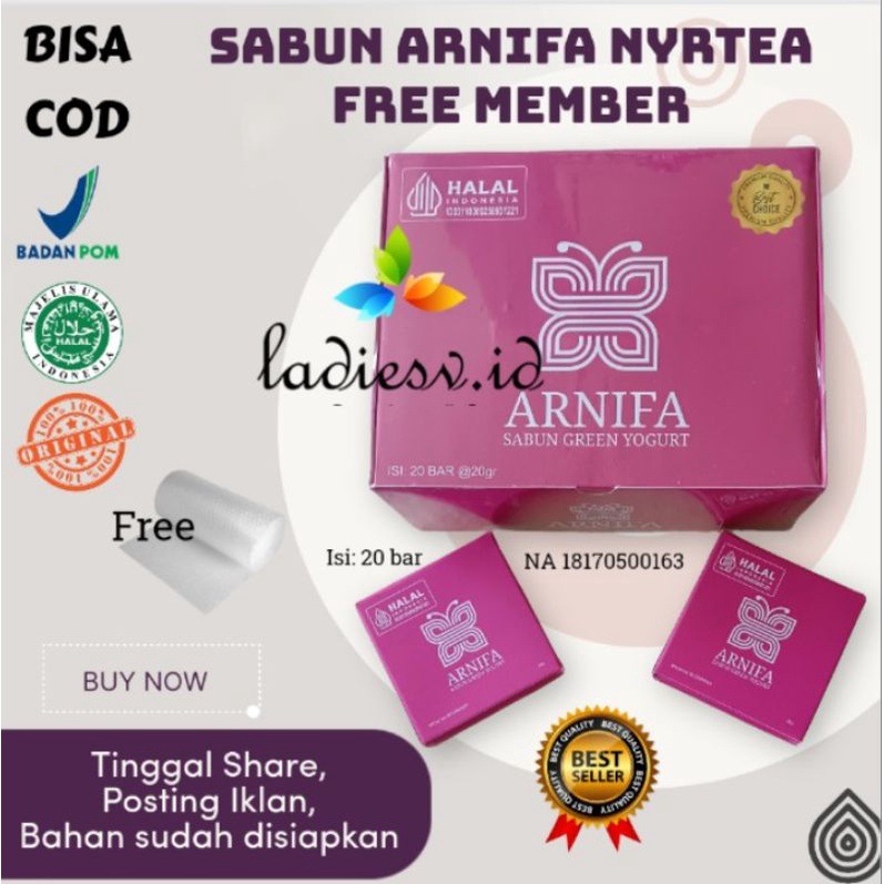 SABUN ARNIFA NYRTEA - Sabun Pemutih Badan Kemasan Terbaru