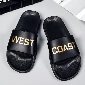 SANDAL SLIP ON PRIA WANITA WEST COAST CASUAL PVC