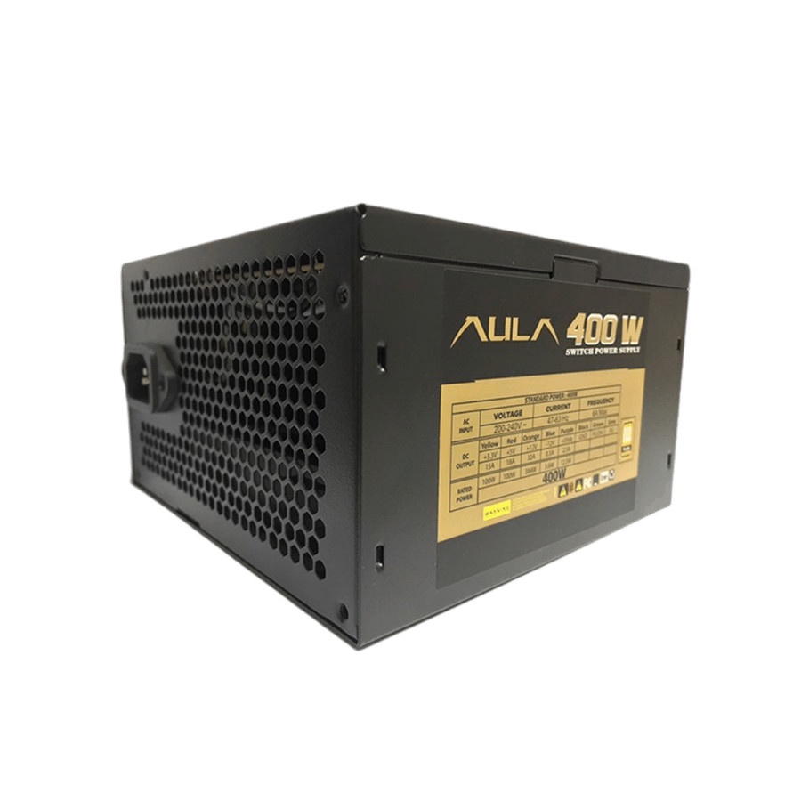 POWER SUPPLY GAMING AULA 400 GOLD PLUS 400 WATT