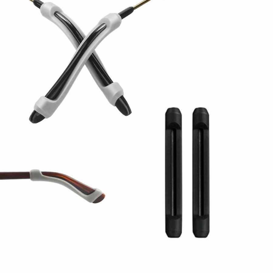 Earhook Kacamata Bentuk Memanjang Bahan Silikon Anti Slip Silikon Tangkai Gagang Kacamata Anti Slip