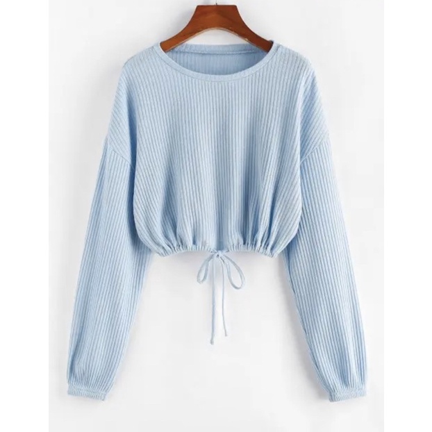 BLOUSE CROP - BLOUSE KOREA - PHILIPPICA BLOUSE