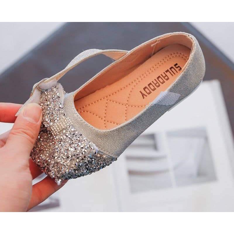 Sepatu Pesta Anak Perempuan Flat Shoes Glitter