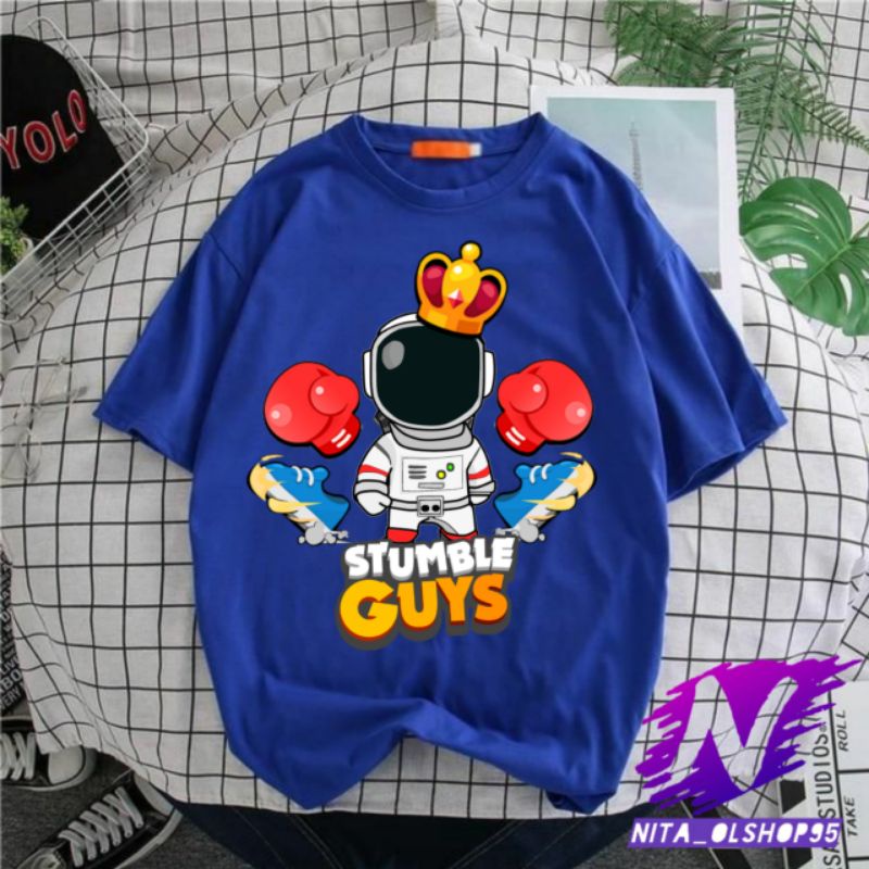 baju anak kaos anak stumble guys astronot