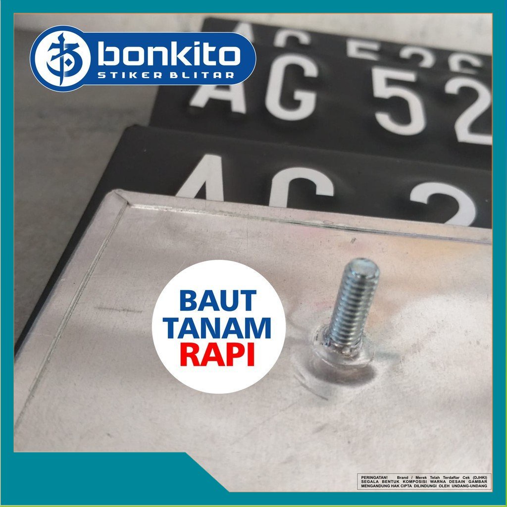 Plat Nomor Motor | Plat Nomor Mobil | Plat Nomor Motor Variasi Stiker Nyala Plat Nomor Kendaraan Bau